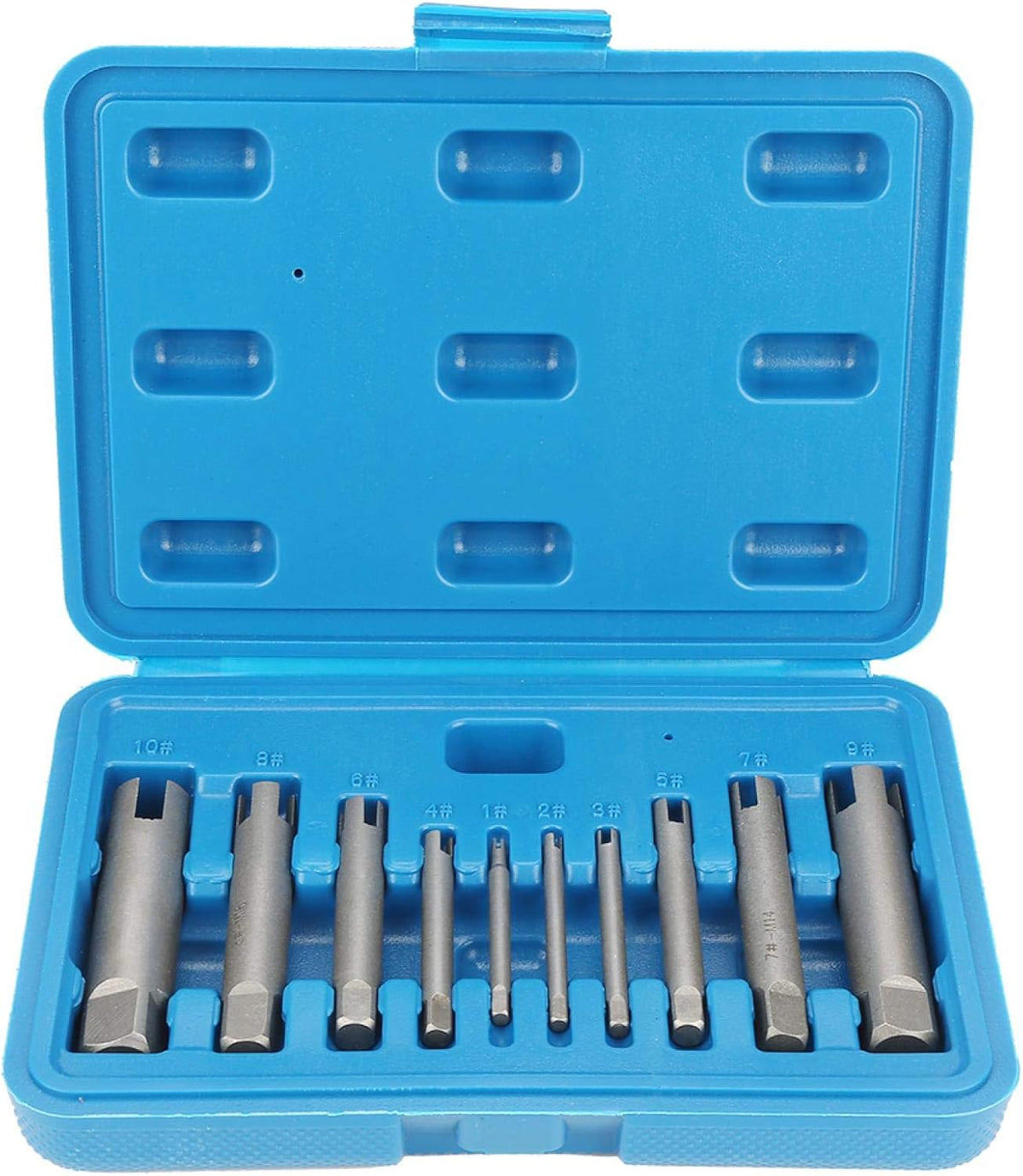 Broken Head Screw Remover Kit Tap Extractor Set, 23.1oz, Ten-Piece Set, Pack of 2 K176189