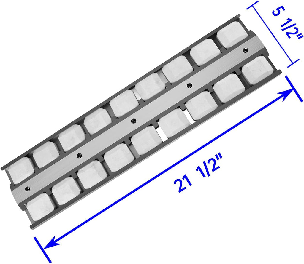 BBQ Grill Briquette Tray Heat Plates Burner Covers, Pack of 2 C298804