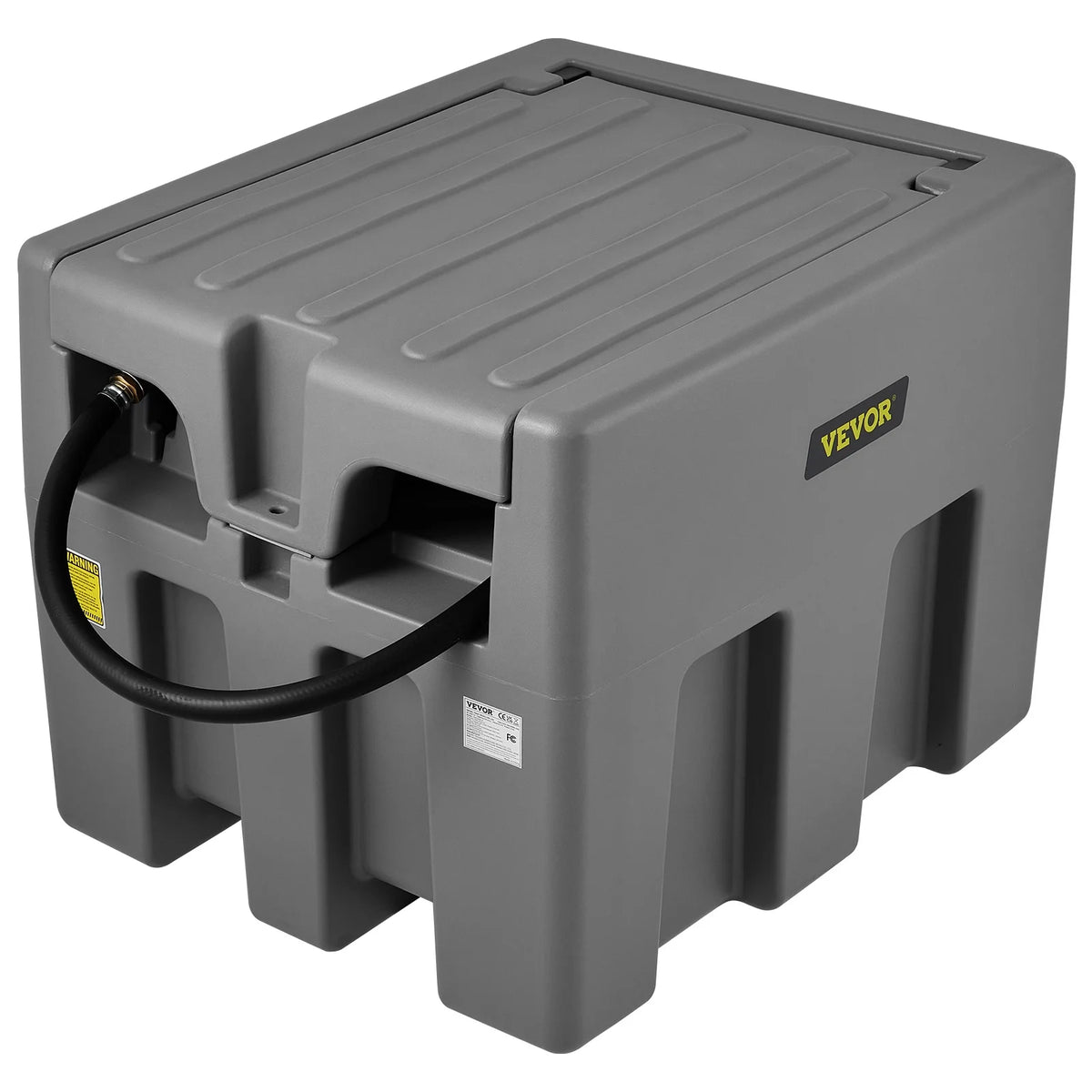 58 Gallon 10 GPM Diesel Fuel Tank with 12V Electric Transfer Pump and 13.1ft Rubber Hose R540