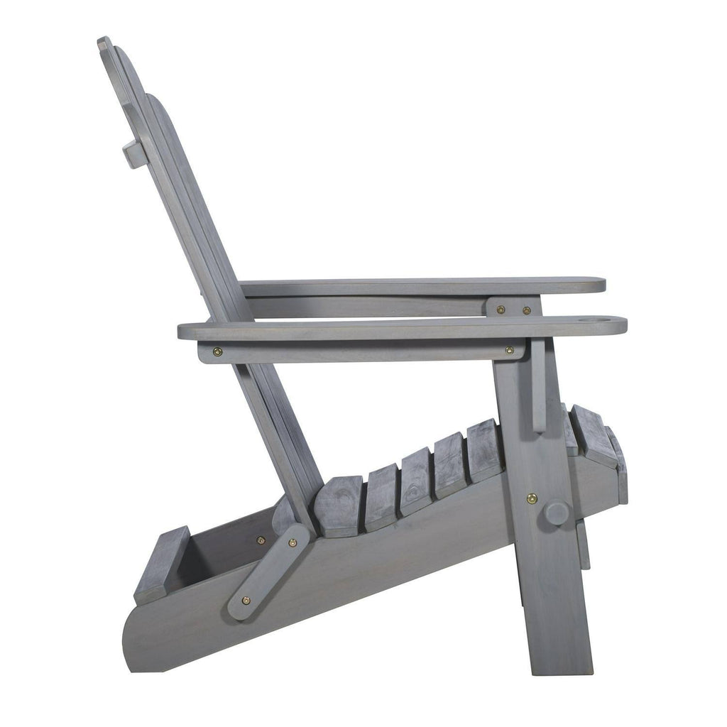 Grey Wash Acacia Wood Adirondack Chair A820