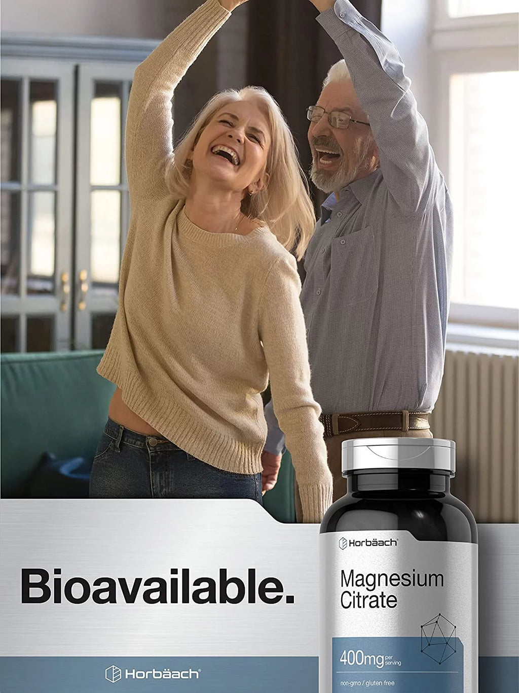 Magnesium Citrate 400mg 200 Caplets Vegetarian Formula T173
