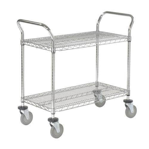 2 Shelves Wire Utility Cart H789178