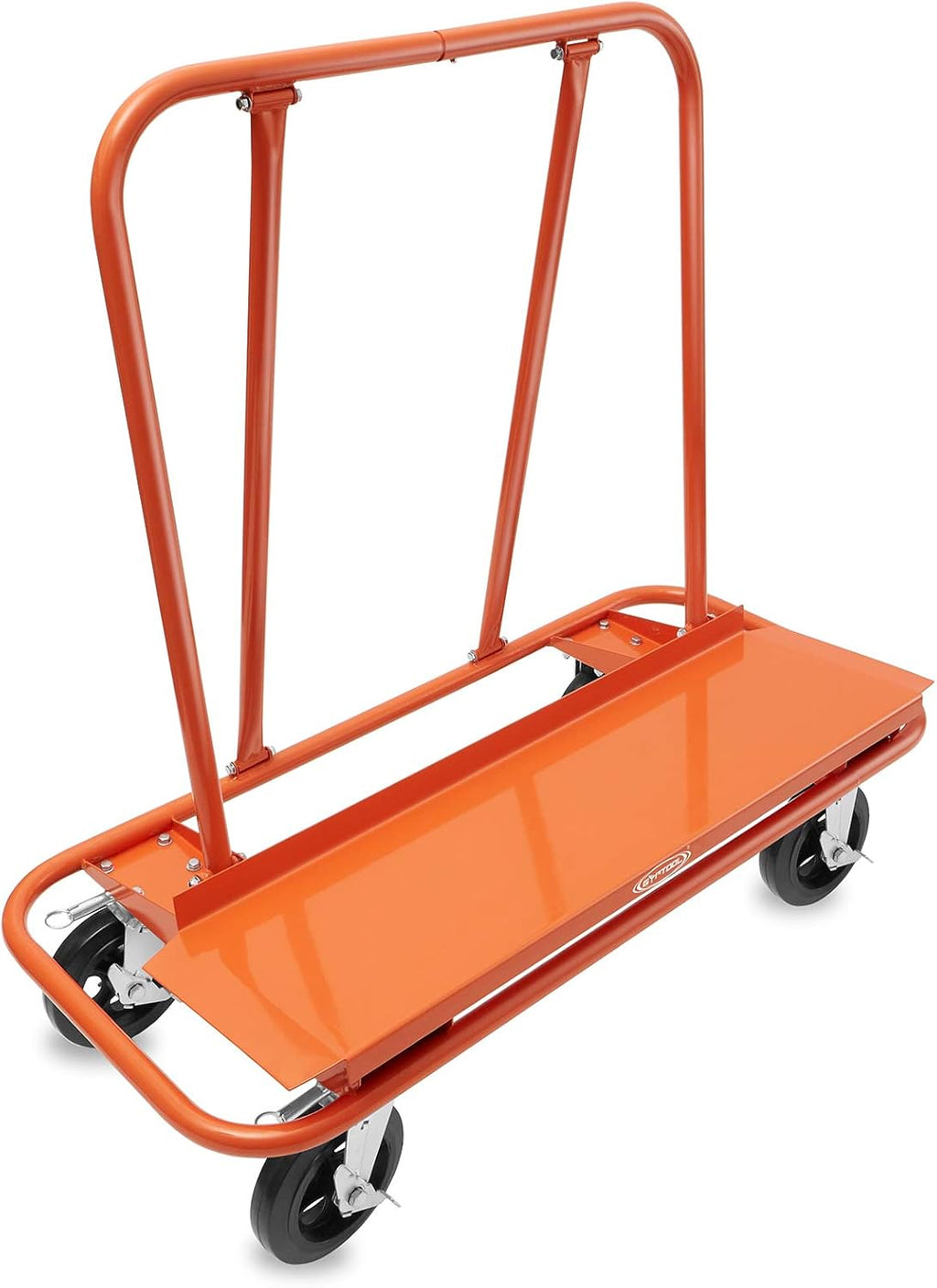 Heavy Duty Drywall Sheet Cart with 4 Swivel Wheels - Orange S845