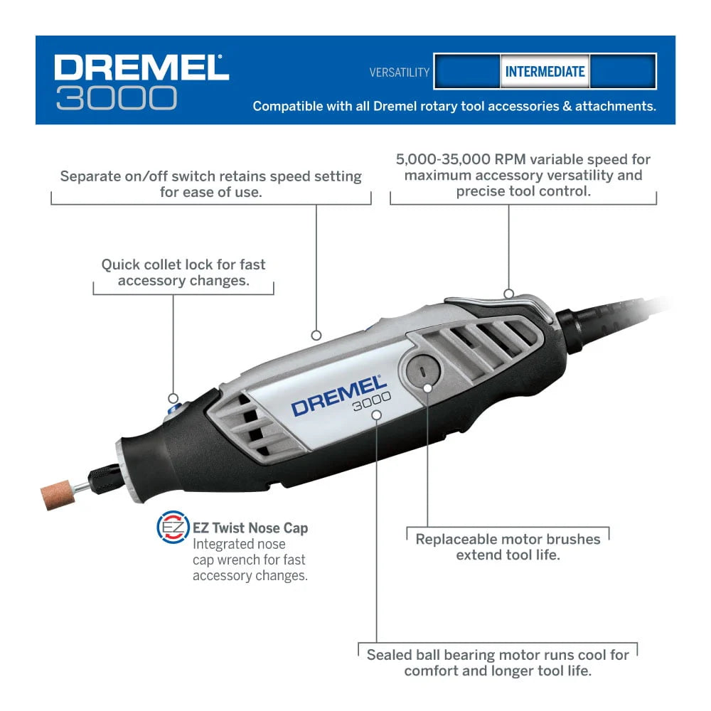 Variable Speed Rotary Tool with 18 Accessories F72738