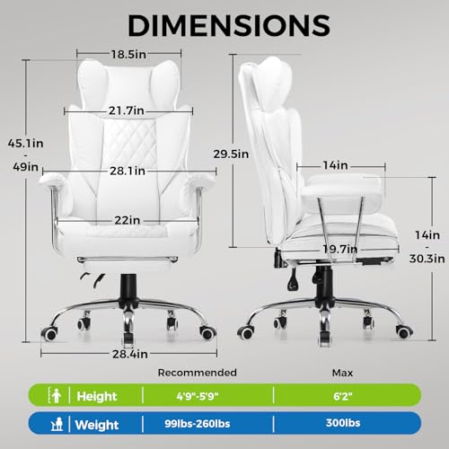 Black PU Leather Gaming Chair with Footrest X511