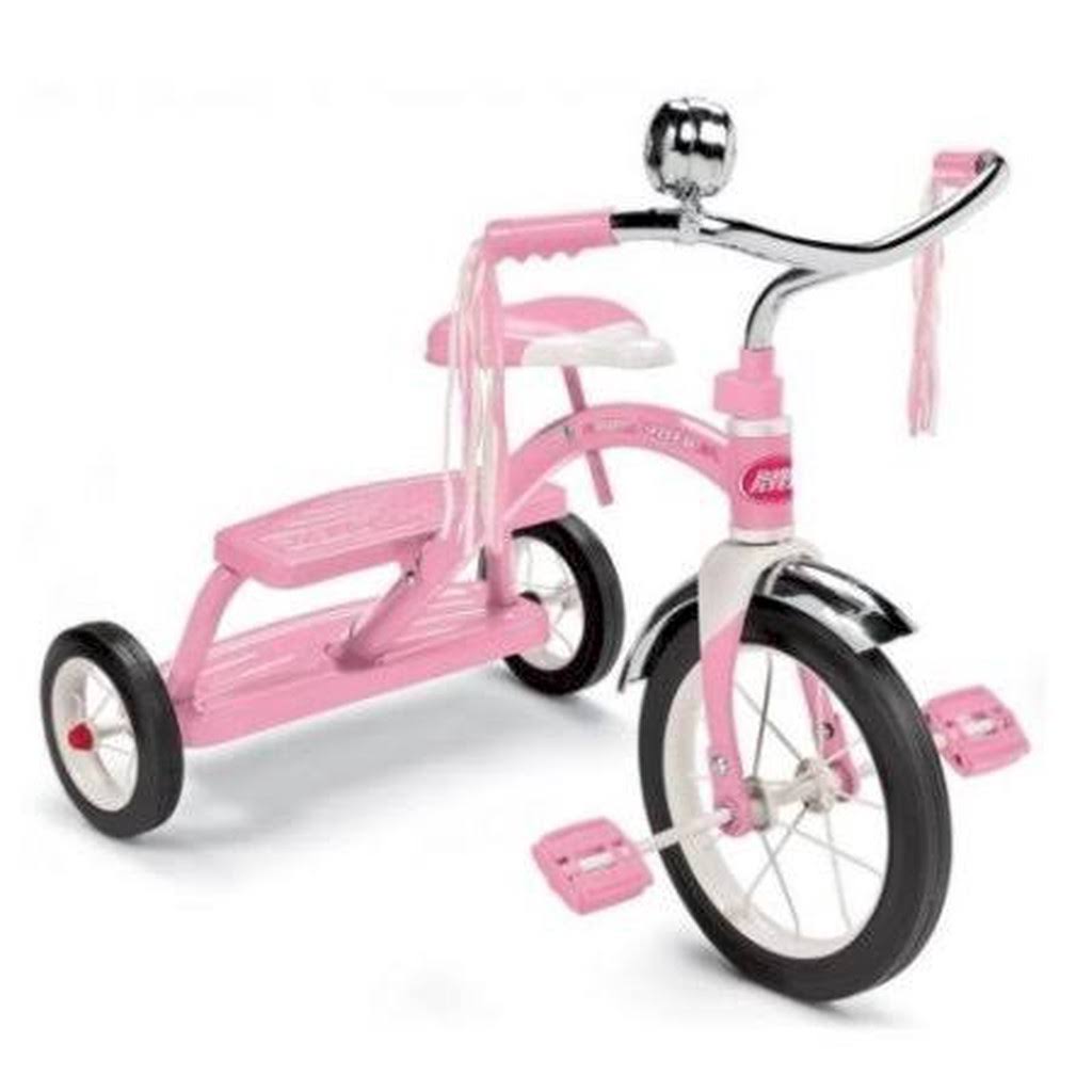 Classic Pink Girls Dual Deck Tricycle D78544