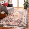 Charcoal/Ivory Floral Bordered Area Rug B237367