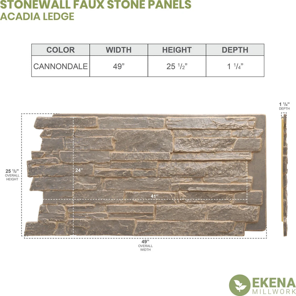 Faux Stone Siding Panel U22951