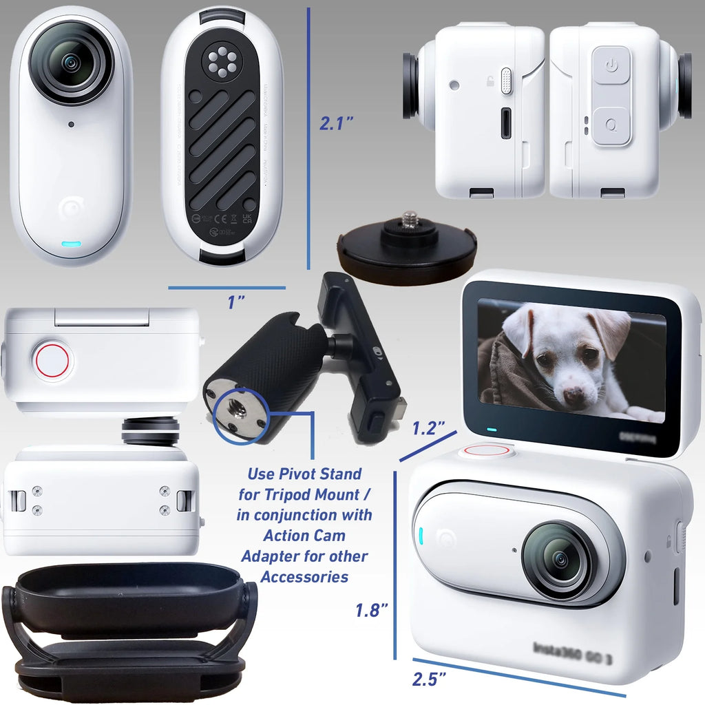 Insta360 GO 3 Action Camera Bundle (64GB) 25pc Bundle O158