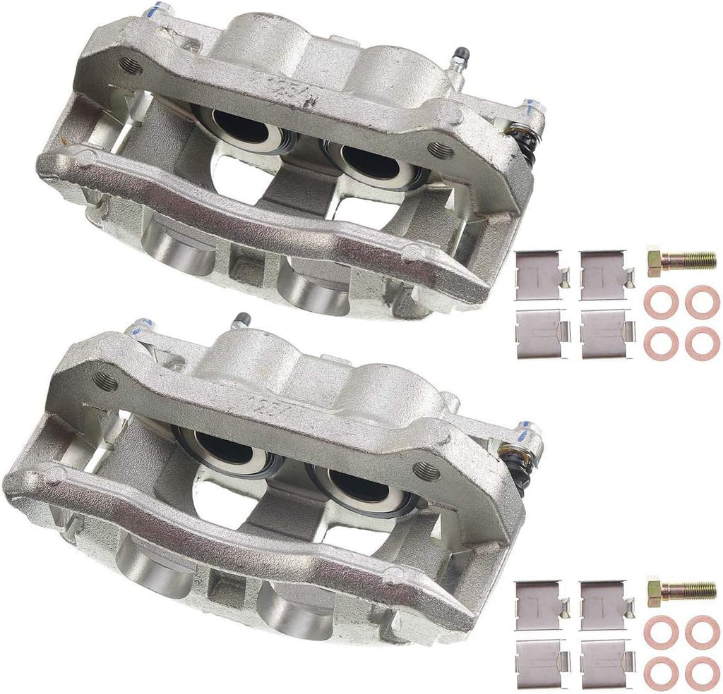 Disc Brake Caliper Assembly with Bracket Front Right Pack of 2 O697