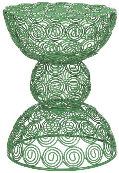 Green Iron Wire Stool I20431