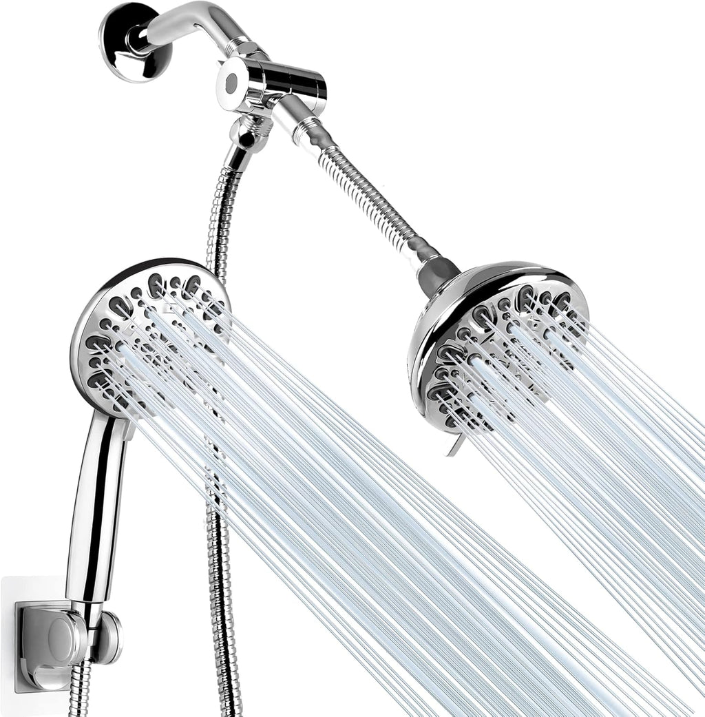 Matte Black 5" Rain Shower Head with Handheld Spray Combo, Pack of 2 N220