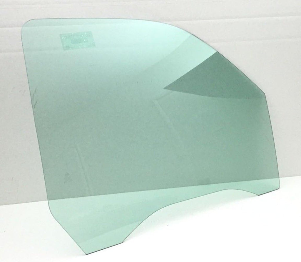 Passenger Side Front Door Window Glass Compatible with GMC Sierra 1999-2006 Pack of 2 Q119099
