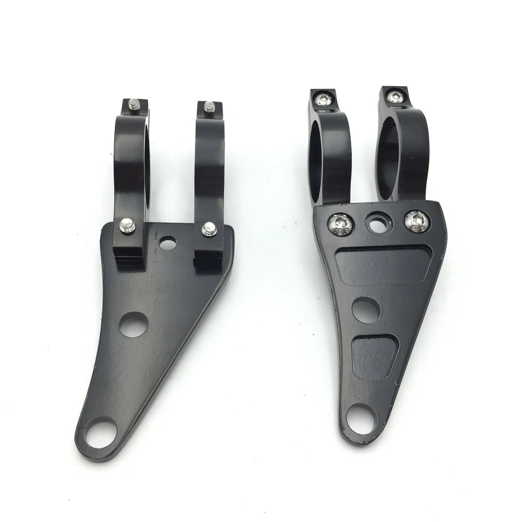Black 35mm Turn Signal Clamps Headlight Mount Bracket Fork Ear Chopper Cafe Racer X2977