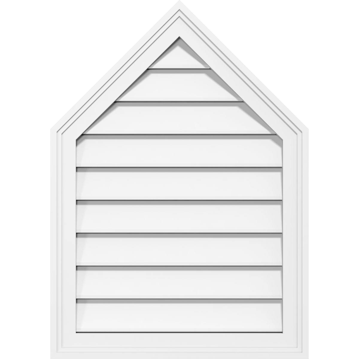 Peaked Top Surface Mount PVC Gable Vent Q181