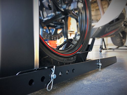 Adjustable Motorcycle Wheel Chock Stand Heavy Duty 1800lb Weight Capacity P101343