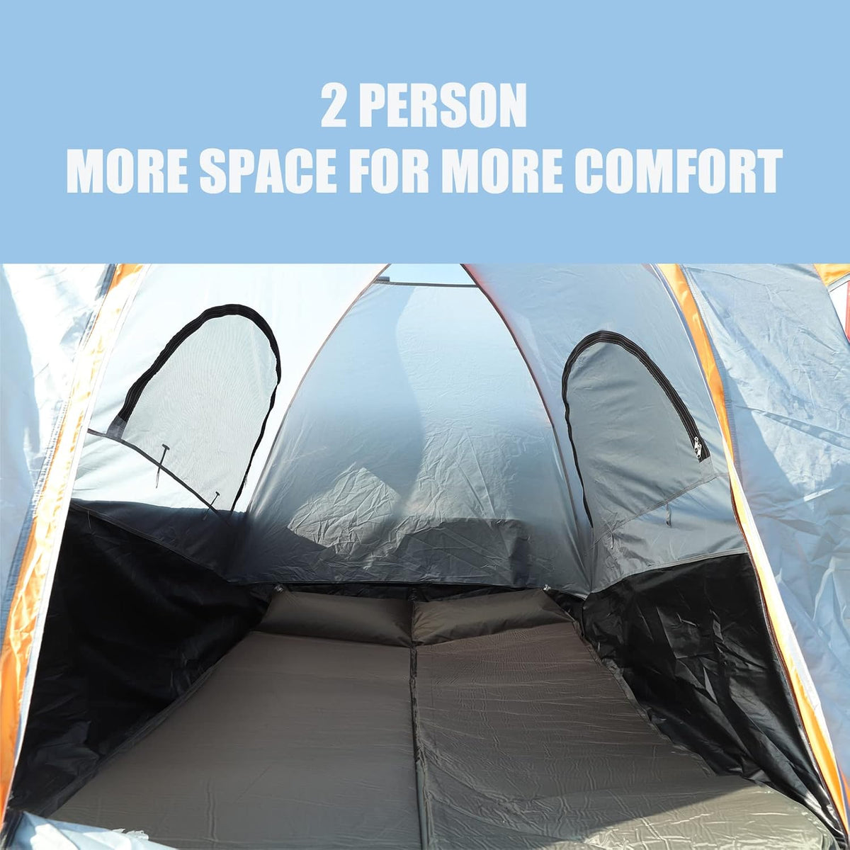 Waterproof Double Layer Pickup Truck Tent for 2 Person W694