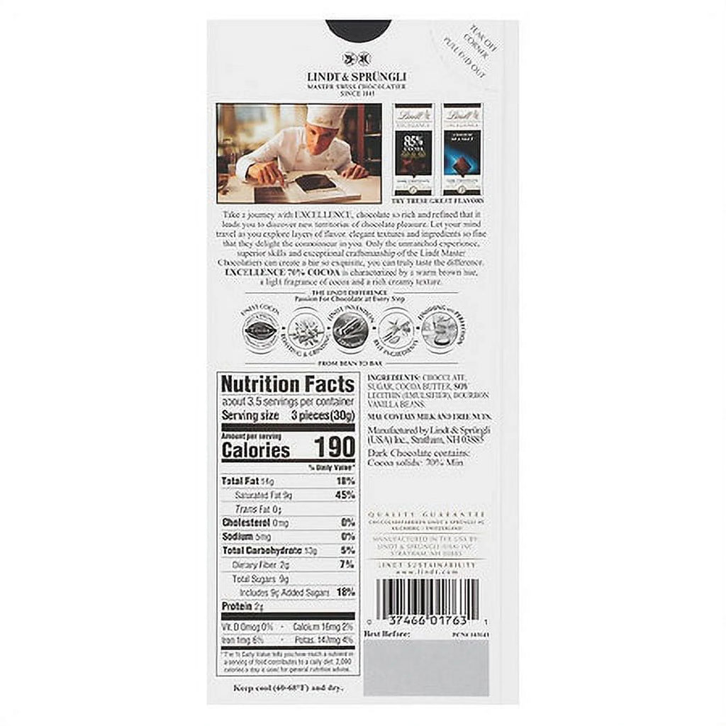 70% Cocoa Bar 3.5oz Pack of 2 I73853