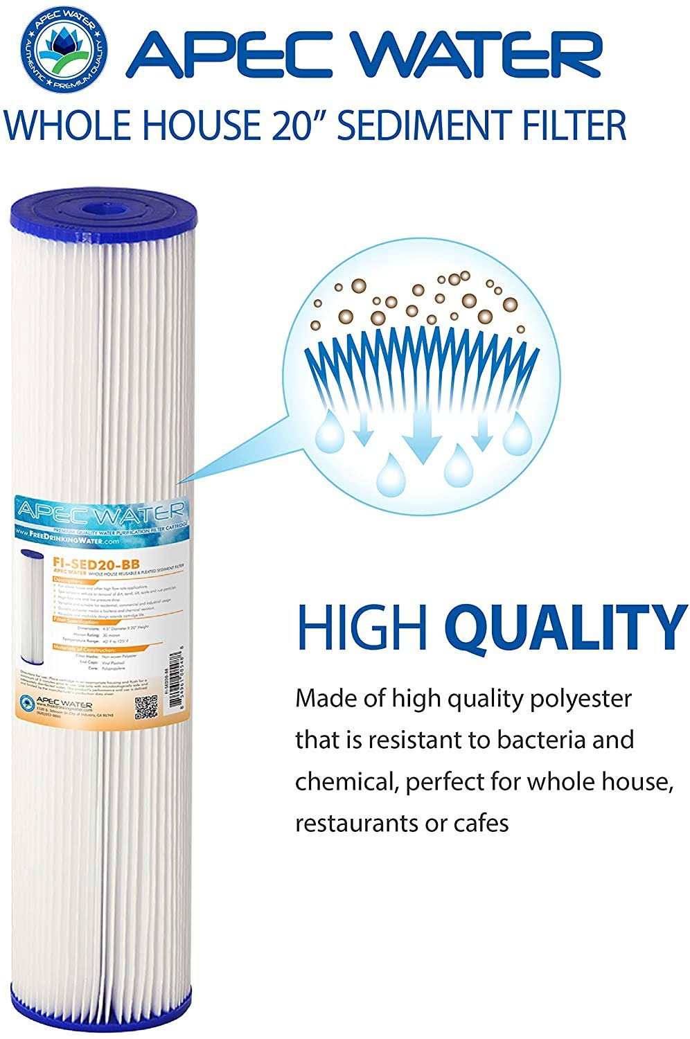 20x22 Whole House Sediment Replacement Filter E30650