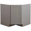 Gray Shaker Corner Sink Base Cabinet (36 in. x 34.5 in. x 24.5 in.) G558