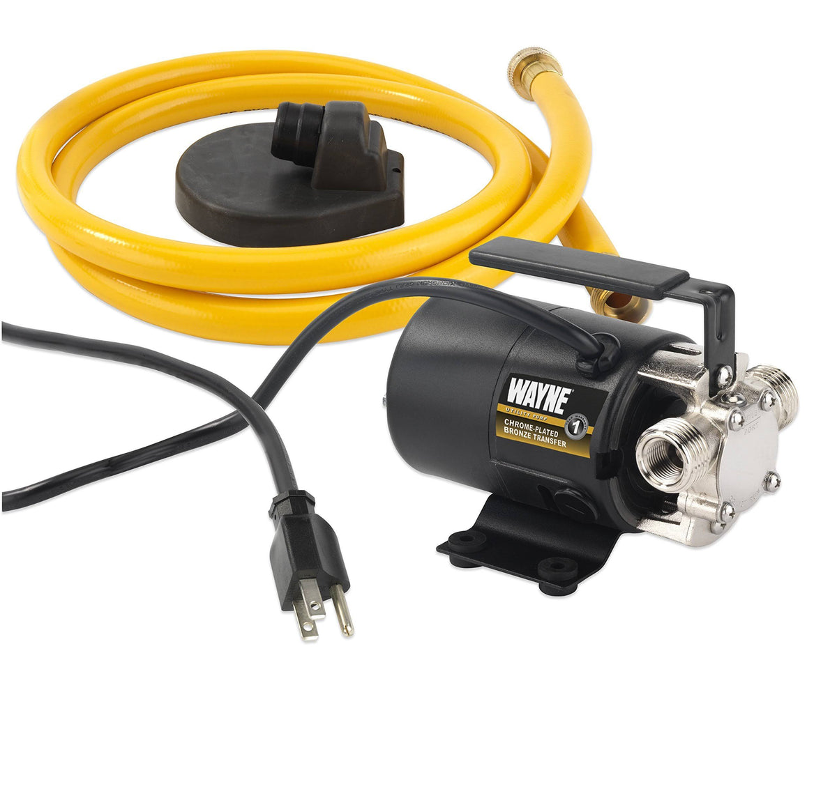 Black Portable Transfer Water Pump with Suction Hose and Attachment G159