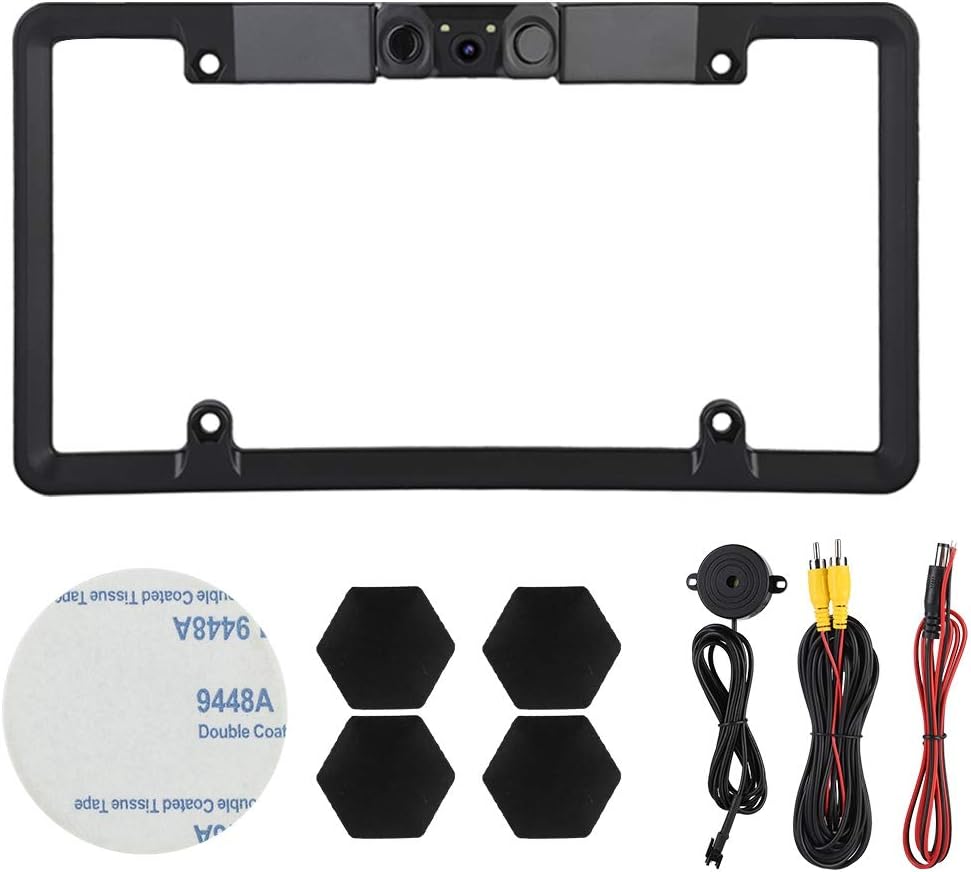 2LED Car License Plate Frame Backup Camera Pack of 2 L16883