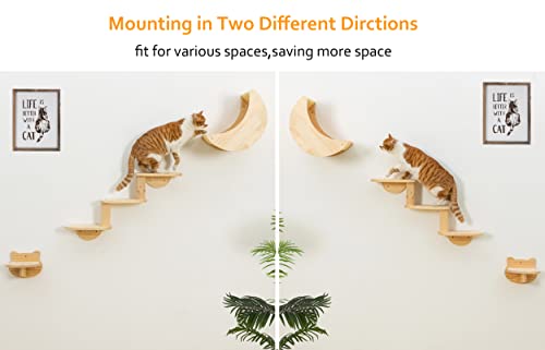 Solid Wood Cat Wall Shelves 3pcs/Set A75527