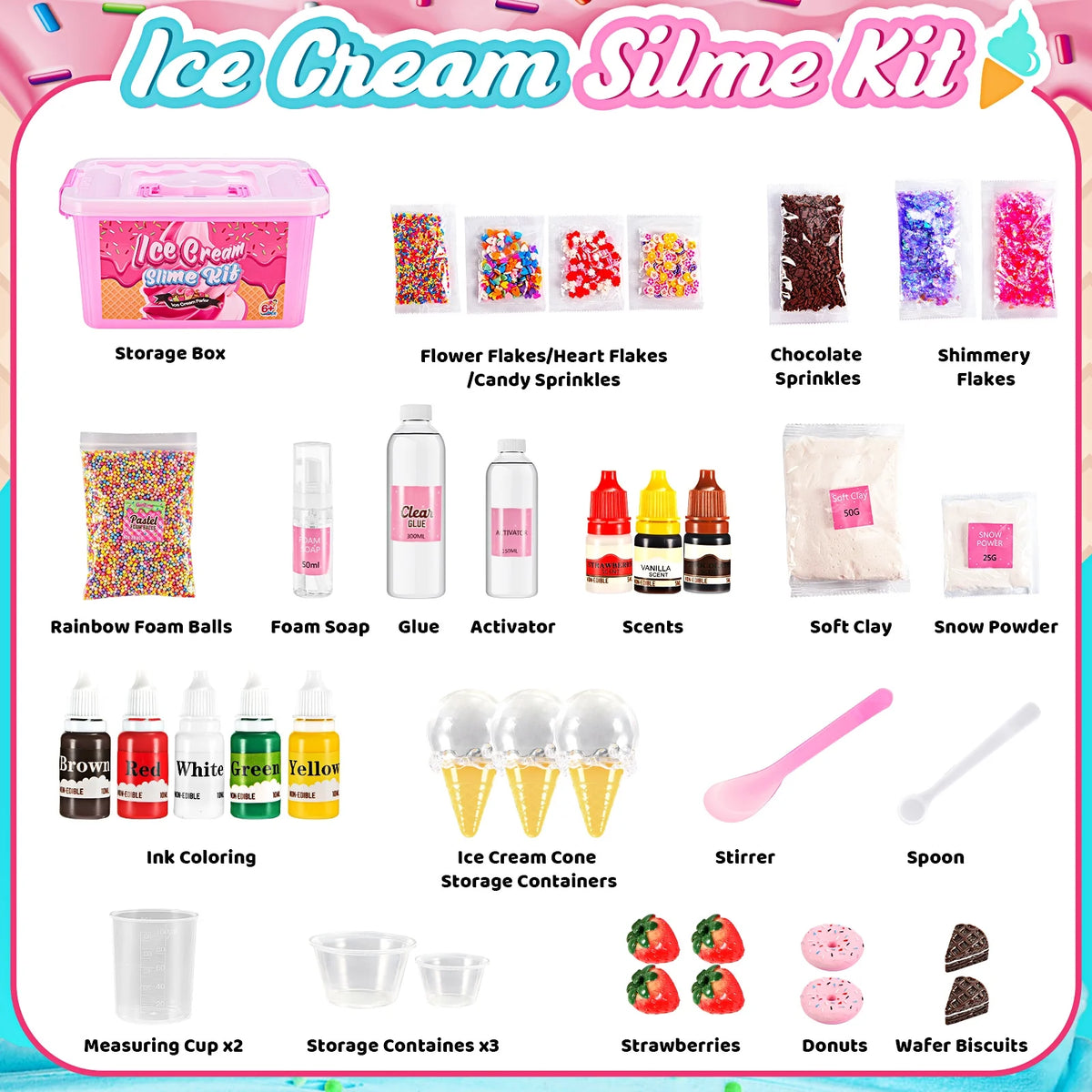 DIY Ice Cream Slime Kit Toys V6574