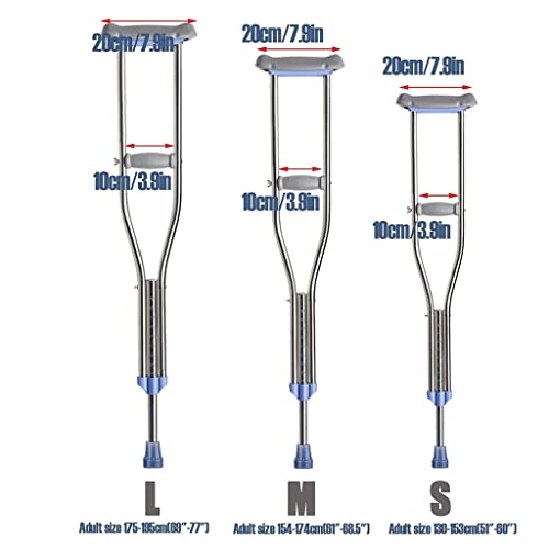 Adjustable Height Stainless Steel Crutches R89037