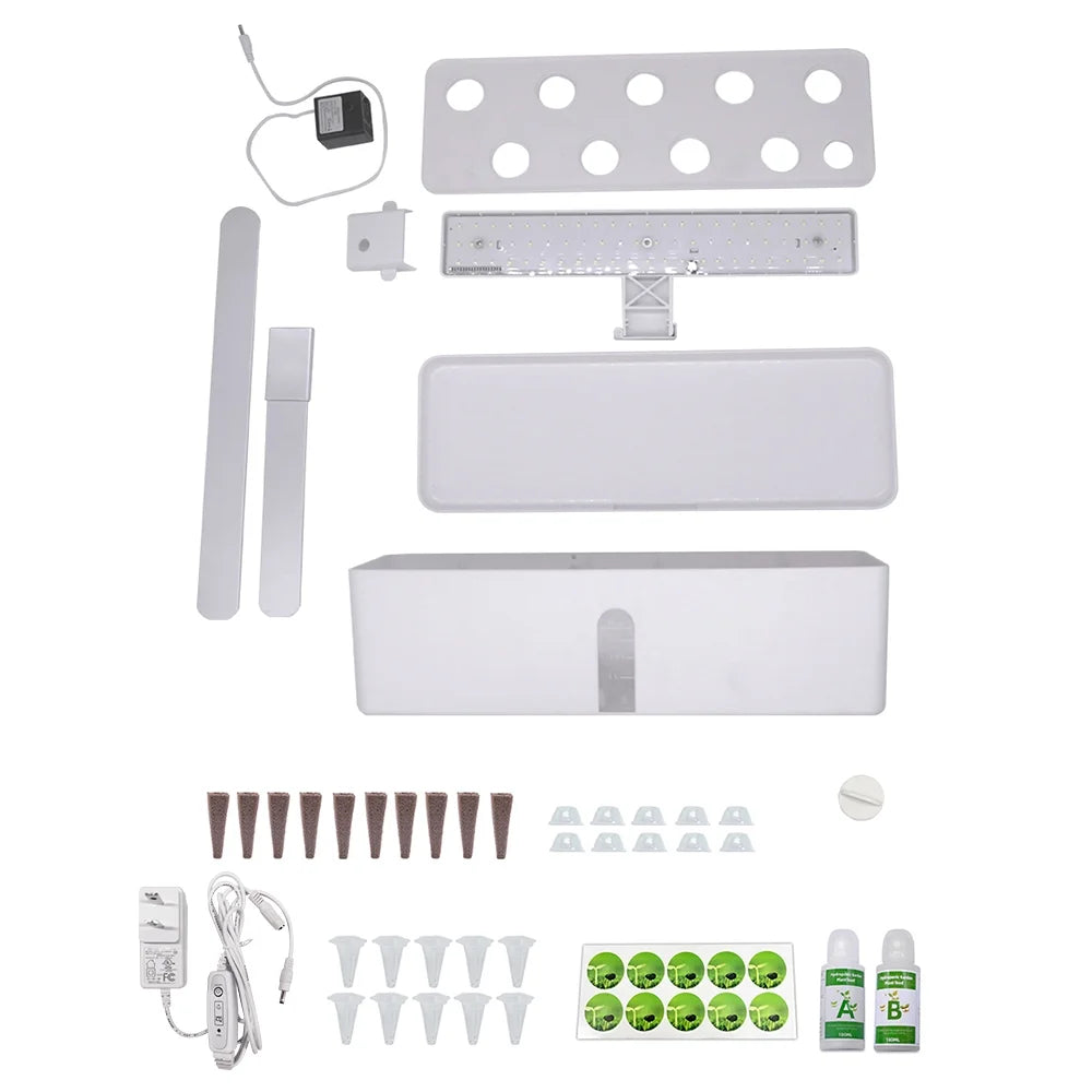 9 Pods Hydroponic Growing System with Adjustable Grow Lights O5006