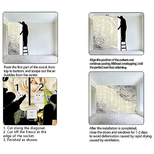 Tropical Wallpaper Sticker 98.4Inch X 91Inch H491