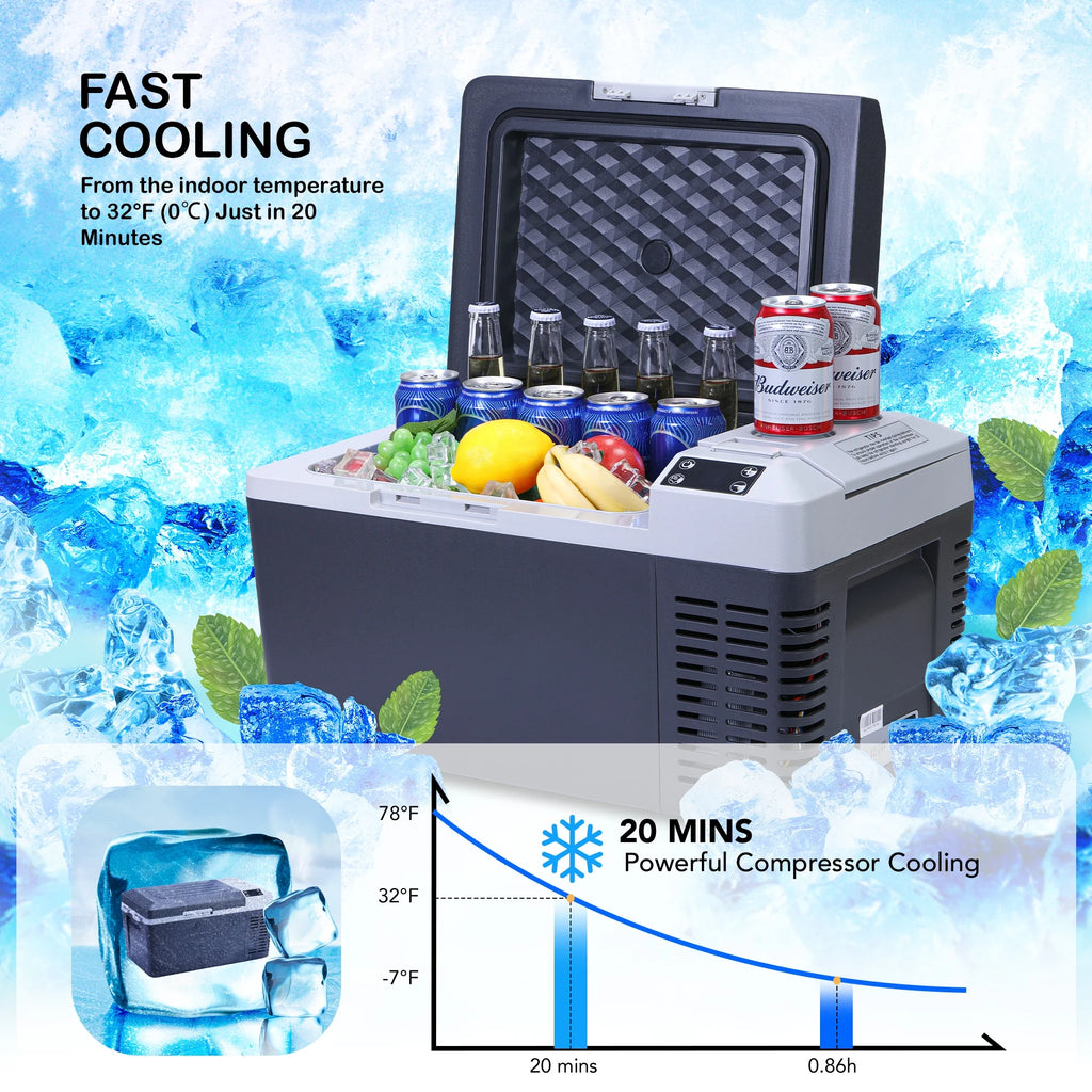 12 Volt 21 Quart Car Refrigerator Electric Cooler R115