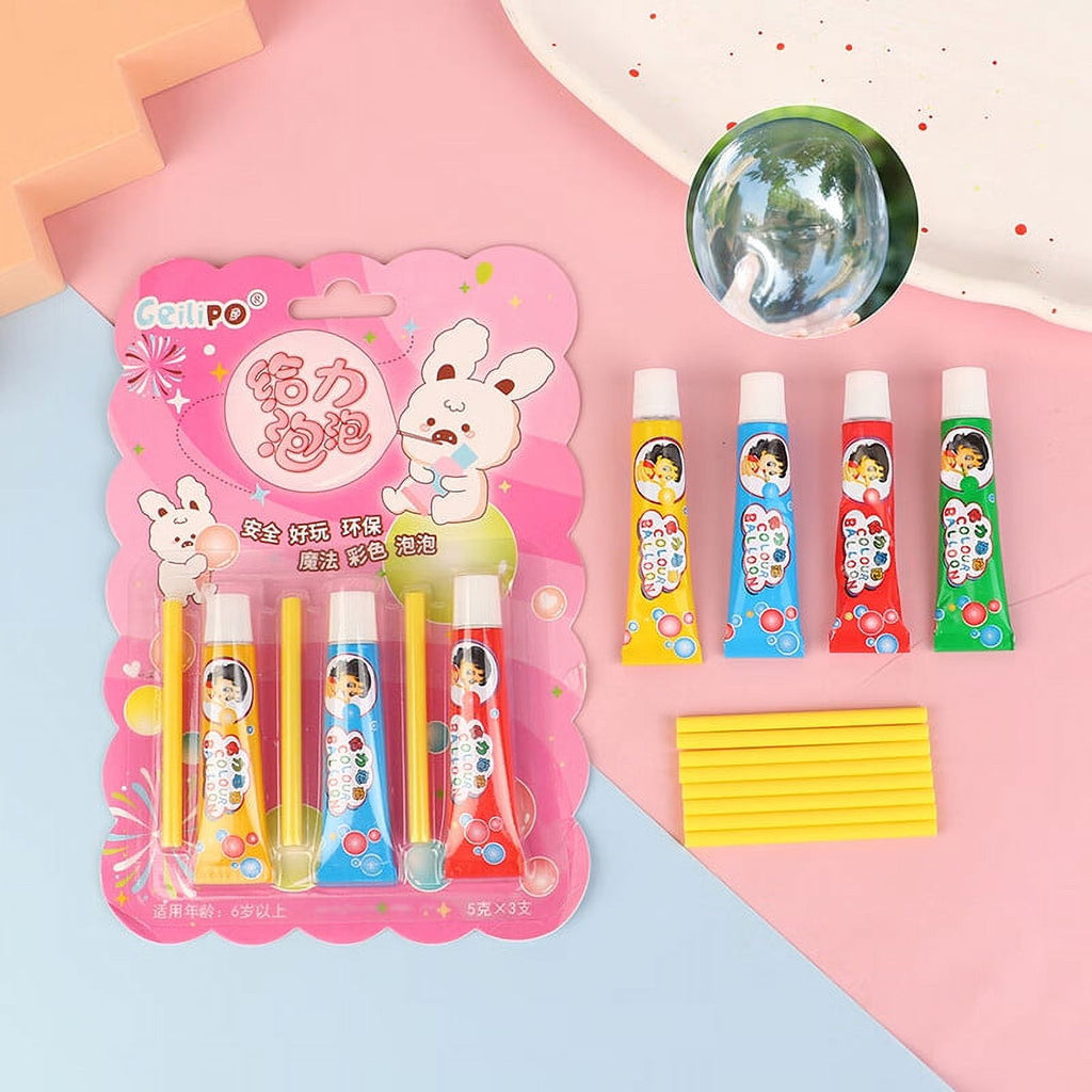 Magic Bubble Glue Toy Blowing Colorful Bubble Ball T8253