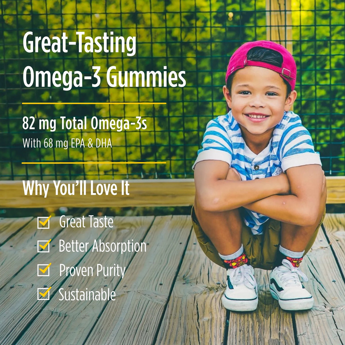 Nordic Omega-3 Gummies for Kids, 82 Mg, EPA & DHA, 120 Ct X413