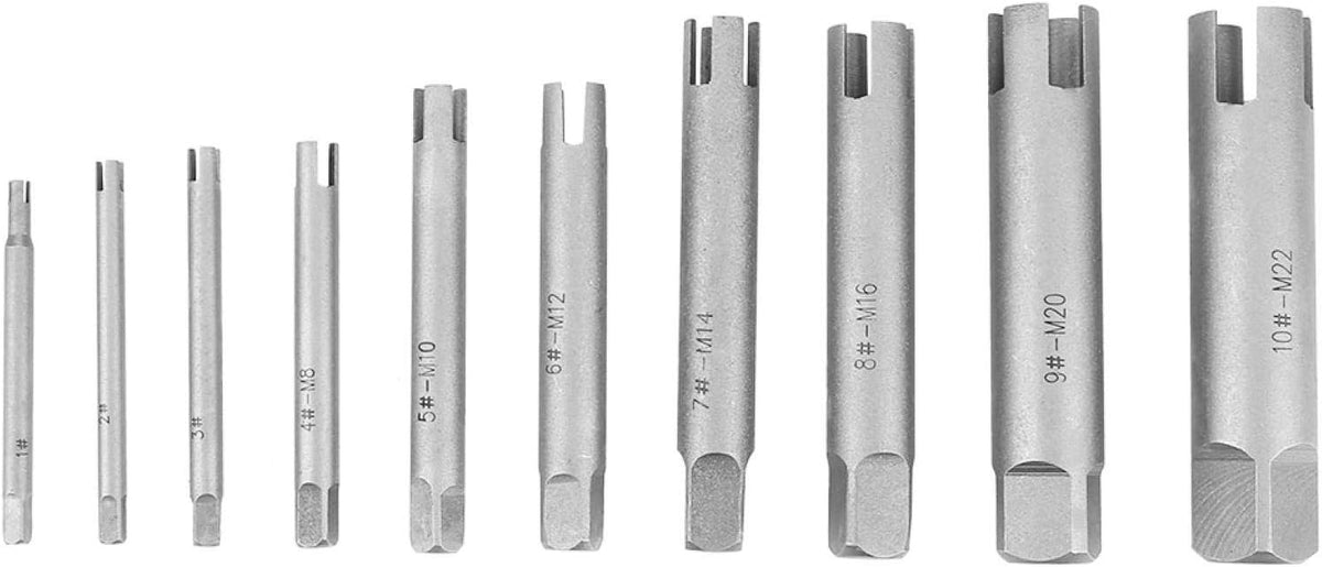 Broken Head Screw Remover Kit Tap Extractor Set, 23.1oz, Ten-Piece Set, Pack of 2 K176189