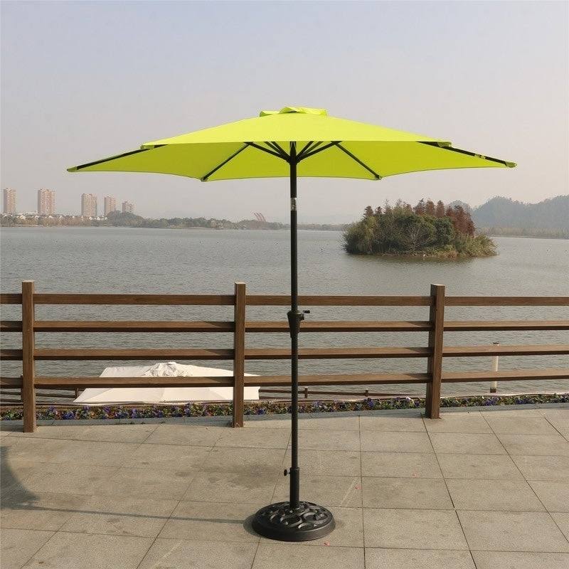 Grey 9 Feet Pole Umbrella with Carry Bag and Base A446