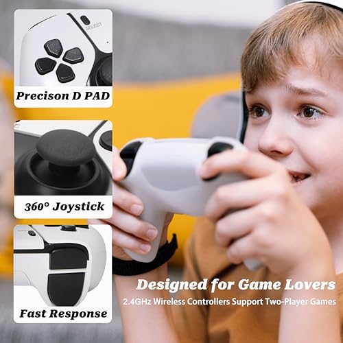 Retro Game Console with 20000 Games, 4K HDMI Output, Dual Controllers 64G B675