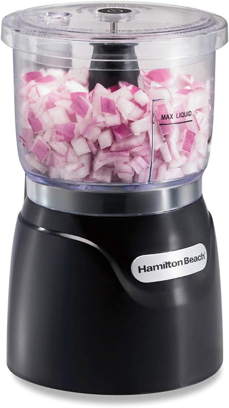 6-Speed Electric Hand Mixer with Whisk, Dough Hooks and Beaters & Electric Vegetable Chopper & Mini Food Processor, 3-Cup, 350 Watts I54763