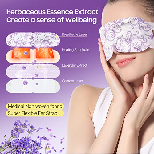 16 Packs Lavender Heated Steam Eye Mask M56612