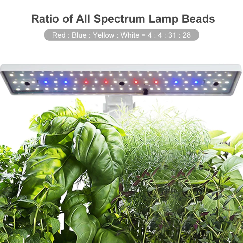 9 Pods Hydroponic Growing System with Adjustable Grow Lights O5006