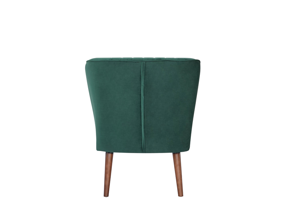 Green Velvet Armless Chair S3079