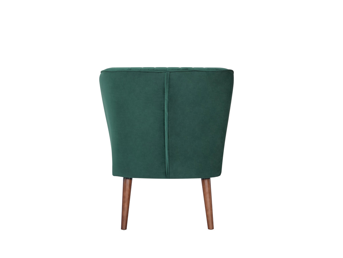 Green Velvet Armless Chair S3079