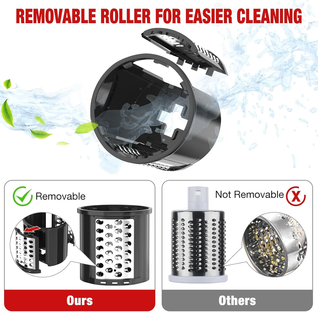 5 Blades Cheese Grater Slicer Shredder Attachment for KitchenAid Stand Mixer L104620