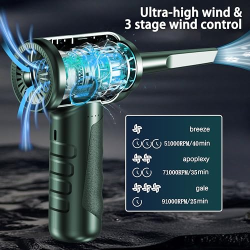 150000RPM Electric Air Duster with LED Light X781