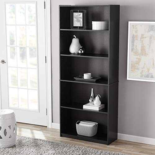 Black 5-Shelf Bookcase I82373