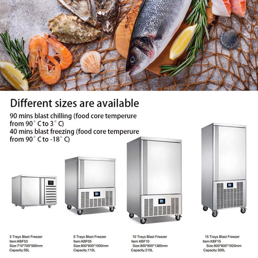 Commercial 3 Trays Blast Chiller & Freezer F933