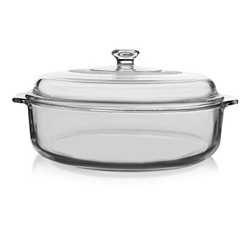 2-quart Glass Casserole Baking Dish with Cover J185
