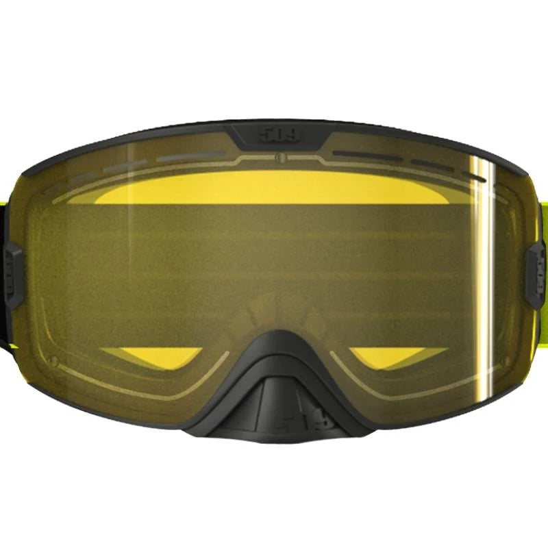 Hi-Vis Black Yellow Tint Heated Goggle S203352