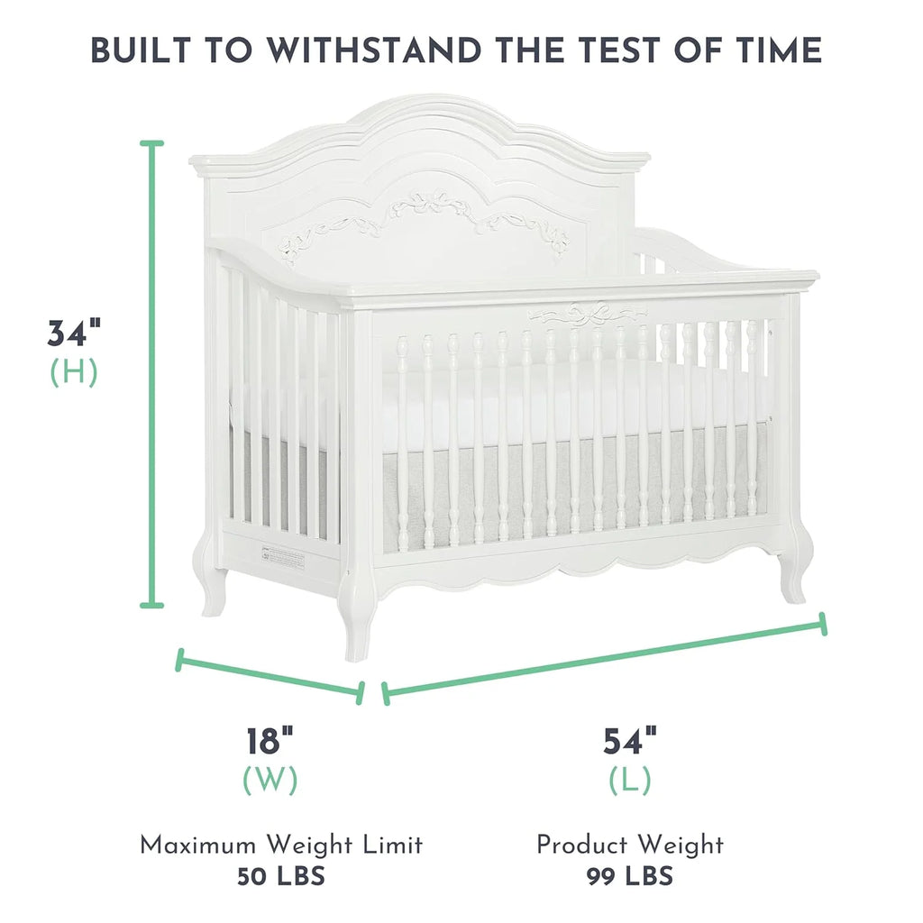 5-in-1 Convertible Crib in Frost O836203