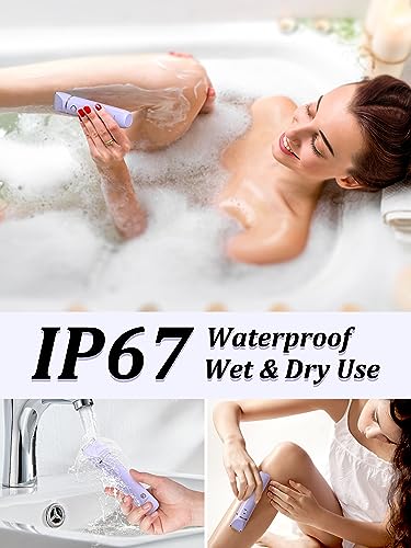 2-in-1 Wet/Dry Electric Bikini Trimmer and Shaver Kit (Purple) Y69568